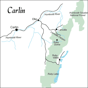 Carlin area map