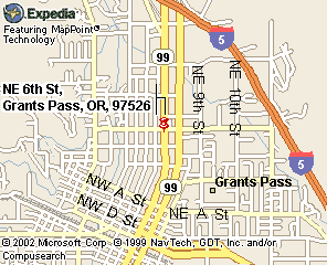 Grants Pass Comfort Inn map by Expedia.com Travel