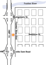 Oroville Comfort Inn map by Expedia.com Travel