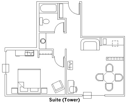 Suite Guest Room Layout