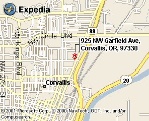 Corvallis Grand Manor map by Expedia.com Travel