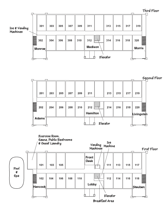 picture of hotel layout