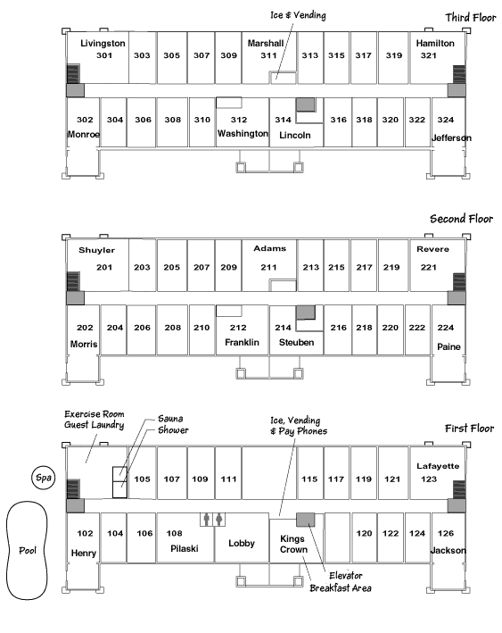 picture of hotel layout