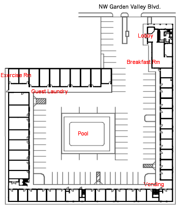 picture of hotel layout